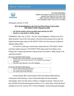 For more information: Natalie Kumaratne (Torrance) (310) 781