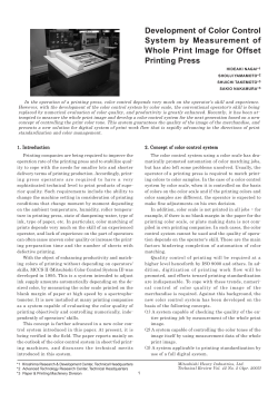 Development of Color Control System by Measurement of Whole
