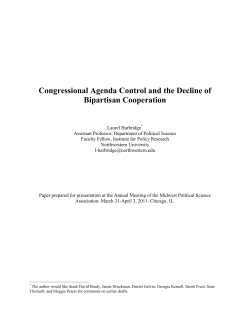 Congressional Agenda Control and the Decline