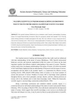 Full Text in PDF - EURASIA Journal of Mathematics, Science and