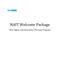 NAIT Welcome Package