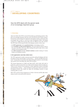 developing countries - World Trade Organization