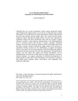 Are we ignoring supply shocks? - Centro de Estudios Monetarios