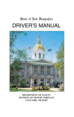 New Hampshire Driver Manual