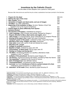 Inventions by the Catholic Church