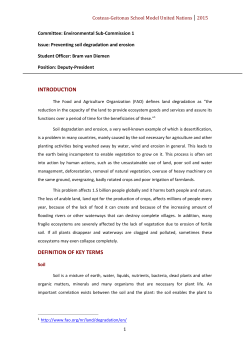 2. Preventing soil degradation and erosion