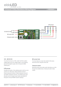 4-Channel V-Strip Standalone Wiring Diagram ( VSS40401 )