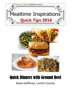 Quick Dinners with Ground Beef