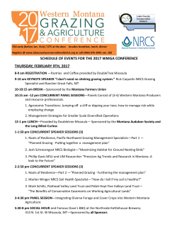 conference schedule - Lake County Conservation District