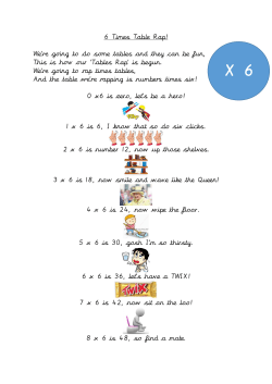 6 Times Table Rap! - Shepley First School