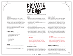 PRiVAte Die - Mystic Ape Games