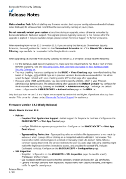 Release Notes - Barracuda Campus