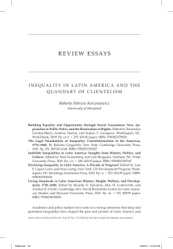 review essays - Latin American Studies Association