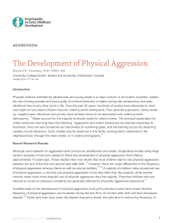 The Development of Physical Aggression