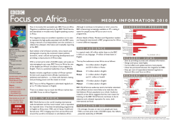 MAGAZINE MEDIA INFORMATION 2010