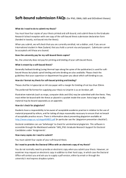 Soft-bound submission FAQs