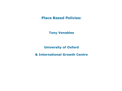 Anthony Venables: Place Based Policies (PDF 300 kb)