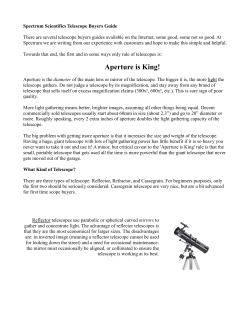 Telescope Buyer`s Guide!