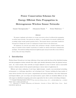 Power Conservation Schemes for Energy Efficient Data