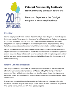 Catalyst Community Festivals