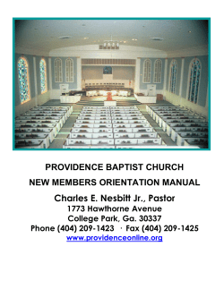 Charles E. Nesbitt Jr., Pastor