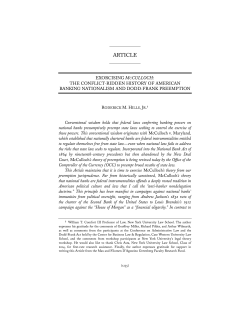 Exorcising McCulloch - Penn Law: Legal Scholarship Repository