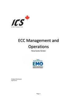 ECCs and Multiagency Coordination