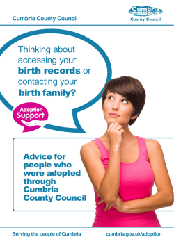 Thinking about accessing your birth records or contacting your birth