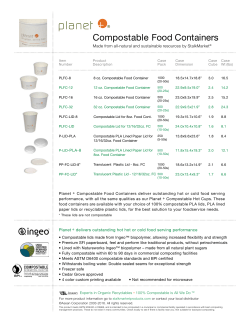 Compostable Food Containers
