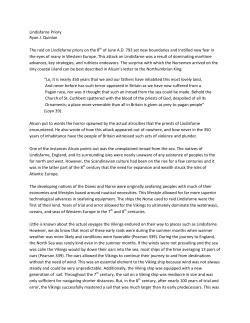 Lindisfarne Priory Ryan J. Quinlan The raid on Lindisfarne priory on