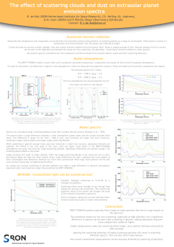Scattered thermal radiation Model atmospheres Model spectra