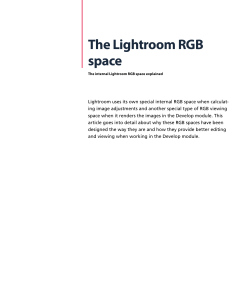 The Lightroom RGB space