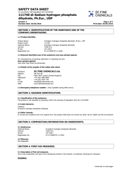 SAFETY DATA SHEET 111740-di-Sodium hydrogen phosphate
