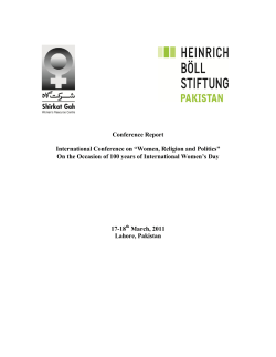 International Conference on Women, Religion and Politics