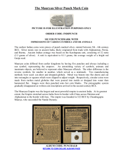 The Mauryan Silver Punch Mark Coin