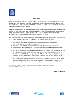 An application for the approval to reduce the purchase price and