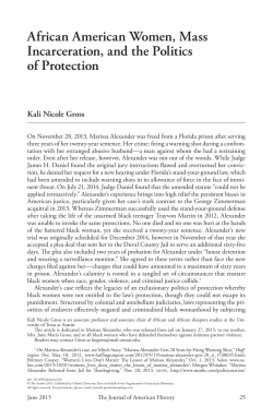 African American Women, Mass Incarceration