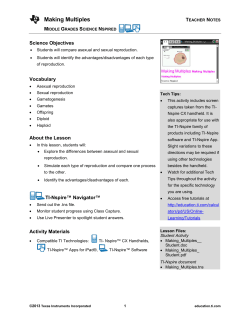 Teacher Notes PDF - TI Education