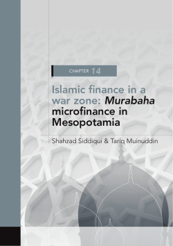 Islamic finance in a war zone: Murabaha microfinance in Mesopotamia