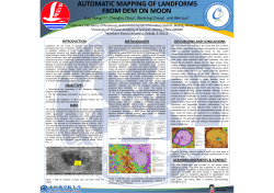AUTOMATIC MAPPING OF LANDFORMS FROM DEM ON MOON