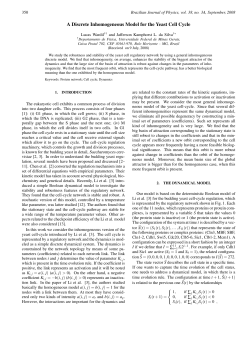 A Discrete Inhomogeneous Model for the Yeast Cell Cycle