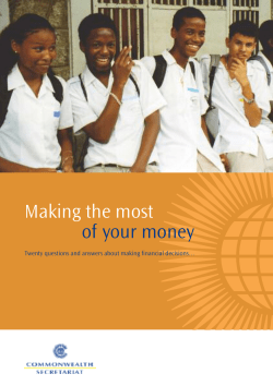 Making the most of your money