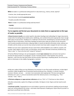 guidelines for effective professional writing