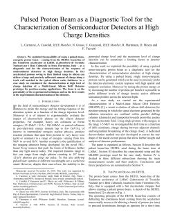 Pulsed proton beamline @ Labec - INFN - Sezione di Firenze