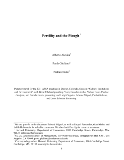 Fertility and the Plough*