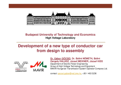 Development of a new type of conductor car from design to