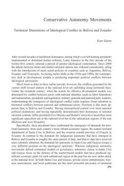 Conservative Autonomy Movements