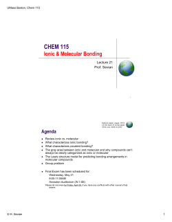 CHEM 115 - UMass Boston
