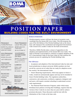 Building Codes Position Paper
