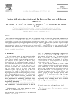 Neutron diffraction investigation of the dhcp and hcp iron hydrides